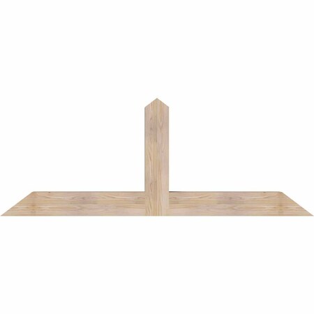 Ekena Millwork Portland Smooth Timber Gable Bracket, Douglas Fir, 72"W x 27"H x 5 1/2"D x 5 1/2"F, 9/12 Pitch GBW072X27X0606POR00SDF